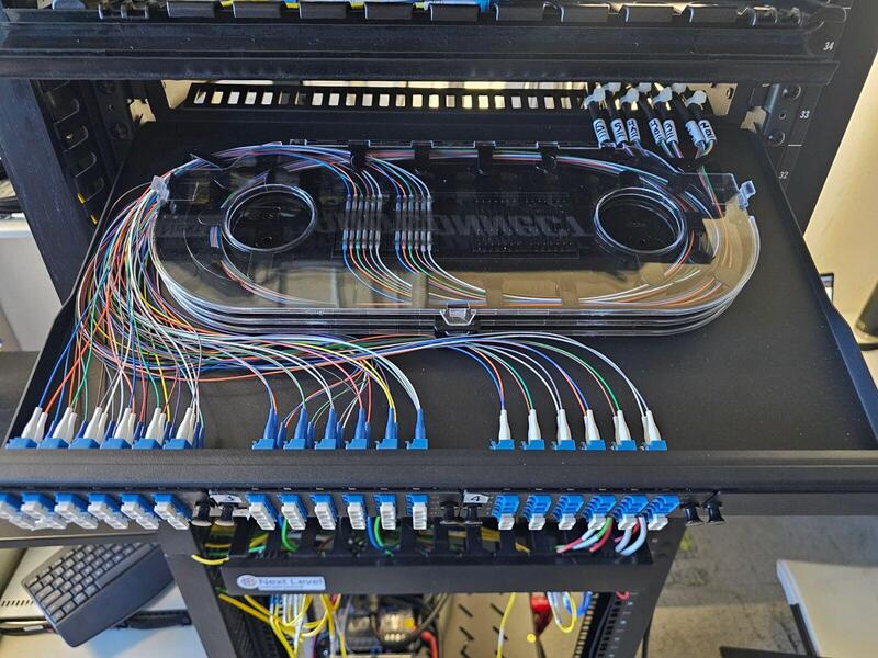 Image of a fiber splice tray