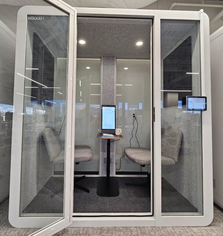 photo of office phone booth